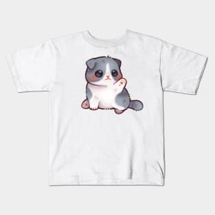 Waving Kitty Kids T-Shirt